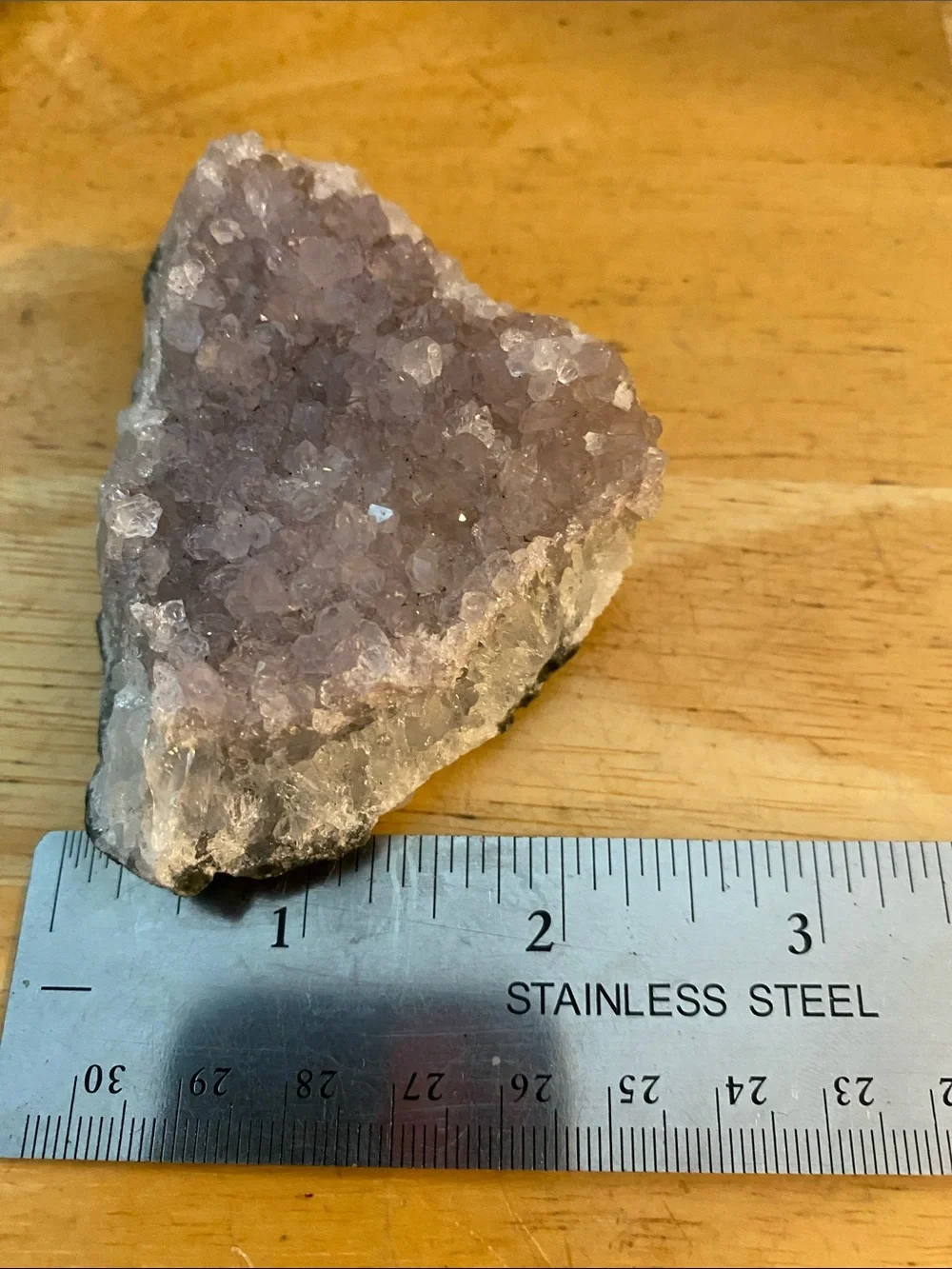 Amethyst Crystal Cluster about 3 x2 x 1 believed to promote mental clarity NWT